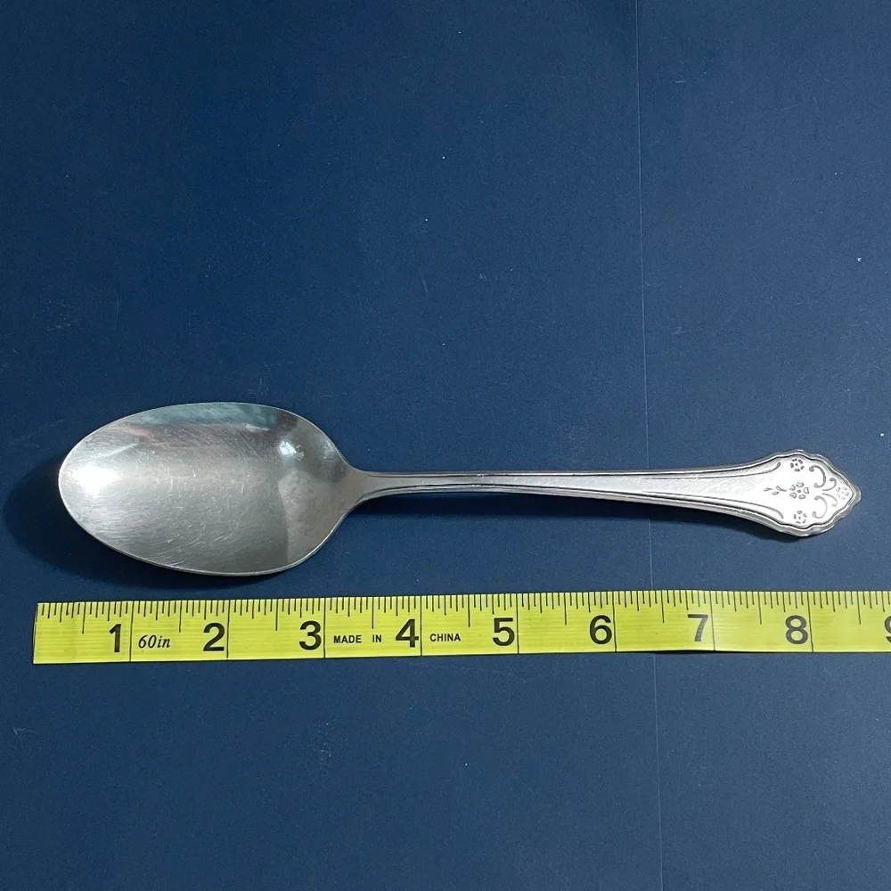 Vintage Oneida Flatware Lakewood Pattern Meat Fork Slotted Spoon Serving Spoon